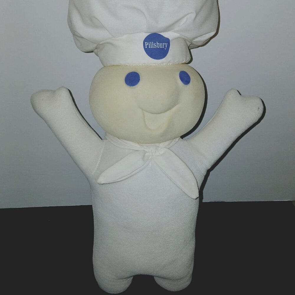 Vintage 1996 Pillsbury Doughboy Giggles Talks 18" Plush Soft Body Toy Tested